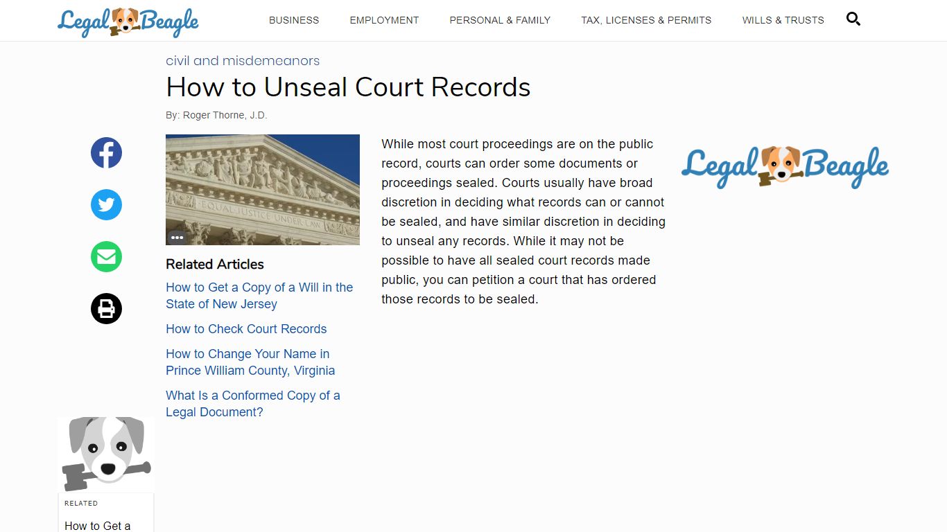 How to Unseal Court Records | Legal Beagle